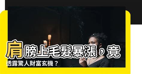 肩膀上長毛